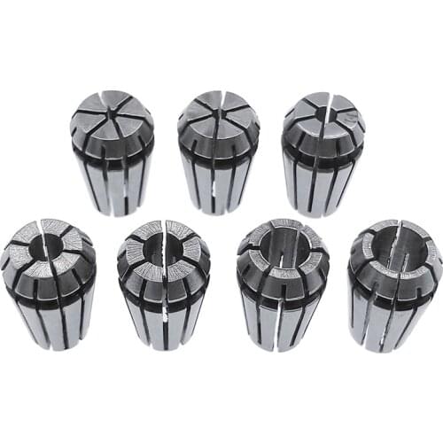 1pcs ER11 Collet 1-7MM 1/4 MM 6.35MM 1/8MM 3.17MM 5 sping Collet Set For CNC Engraving Machine Lathe Mill Tool