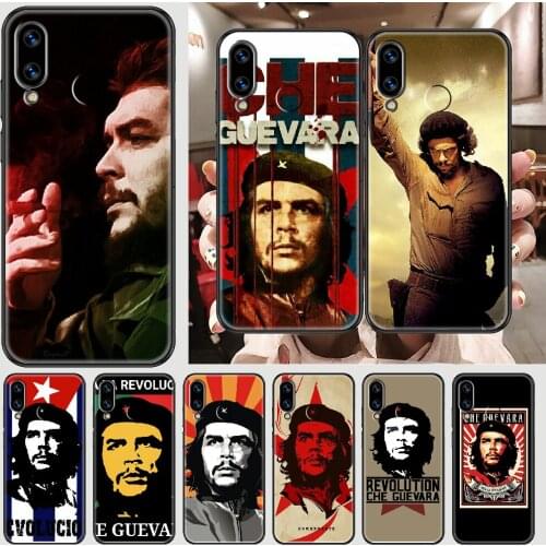 Che guevara Phone case For Huawei Honor 6 7 8 9 10 10i 20 A C X Lite Pro Play black silicone hoesjes fashion coque painting