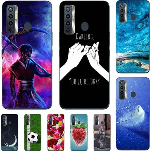 For Tecno Camon 17P CG7 Camon17 Pro CG6 CG8 Case Cartoon Pattern Soft TPU Cover Coque Animal Flower Shell