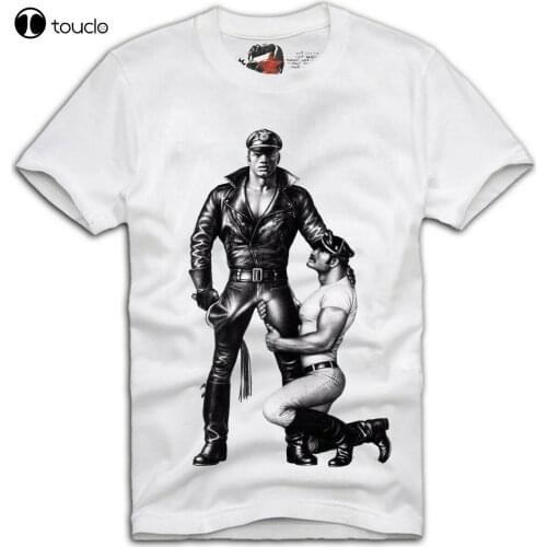T Shirt Gay Cops Tom Of Finland Tof Leather Jacket Jeans Male Boyfriend Tee Shirt