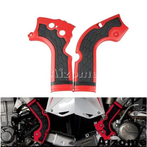 Red Motorcycle Grip Frame Guards For Honda CRF250R 2014-2016 CRF450R 2013-16 Dirt Bikes MX Motocross Grips Frame Guard Protector