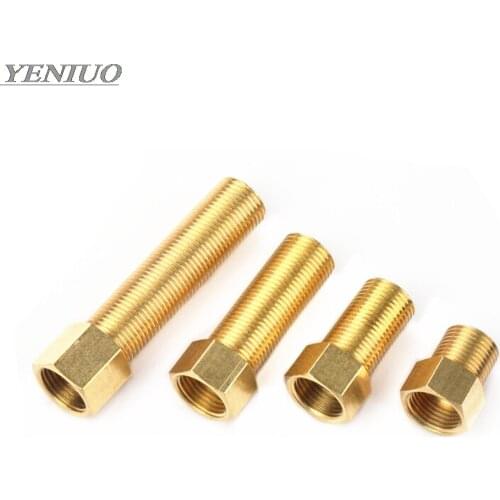 Brass Fitting 1/2" BSP Male to Female change Coupler straight in Connector Adapter 28mm 40mm 50mm 70mm 100mm length