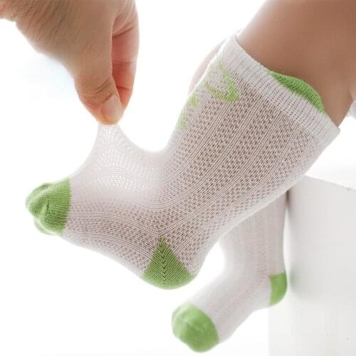 Summer Baby Socks Mesh Breathable Cute Three-dimensional Ears Newborn Baby Stockings Baby Girl Socks Cotton Baby Boy Socks 0-24M