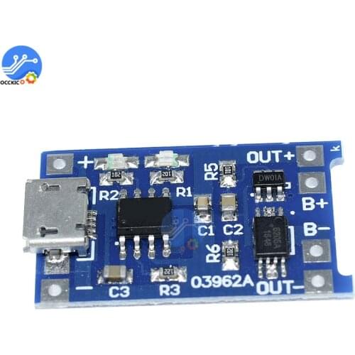 Micro USB 18650 Lithium Battery Charger Module with Protection BMS Power Bank Charg Battery 18650 Balancer