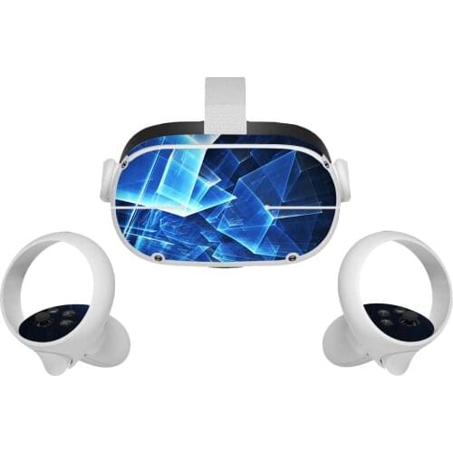 Skin Sticker for Oculus Quest 2 VR Headset Virtual Reality Cartoon Protetcive PVC Skin Decals for Quest2 Controller Accessories