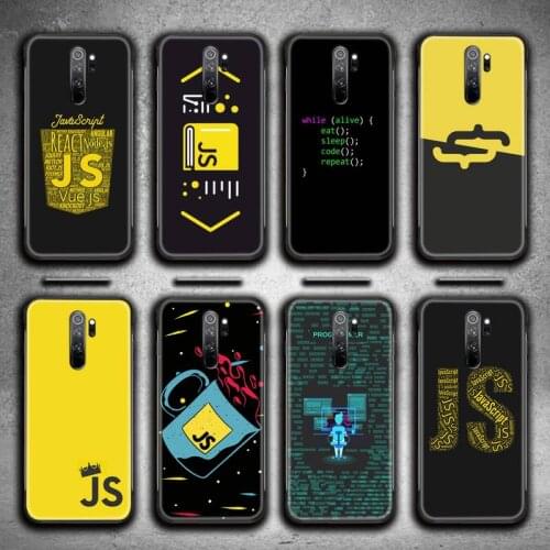 NodeJS JavaScript Accessories Phone Case for Redmi 9A 8A 7 6 6A Note 9 8 8T Pro Max Redmi 9 K20 K30 Pro