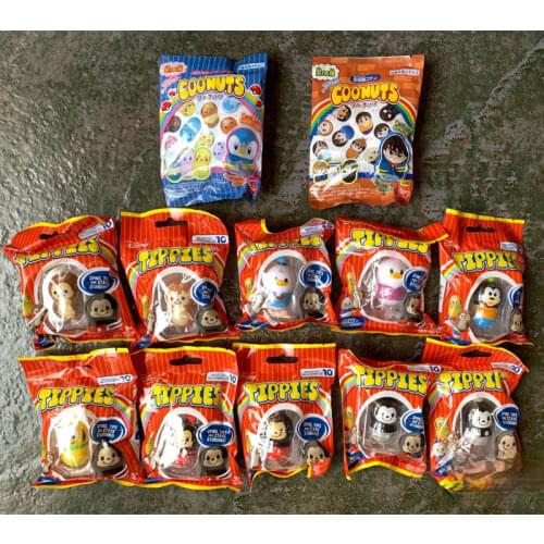 Genuine Frozen Conan Pluto Goofy Minnie Doll Tippies Tumbler Toys Cute Blind Bag Kids Educational Surprise Toys Tumbler Gift