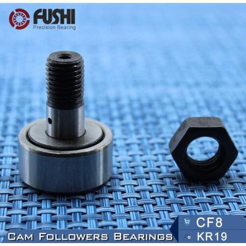 KR19 CF8 Cam Followers Bearing 8mm ( 2 PCS ) Stud Type Track Rollers KRV19 CF8B NAKD19 KR19PP / UU Bearings CF-8