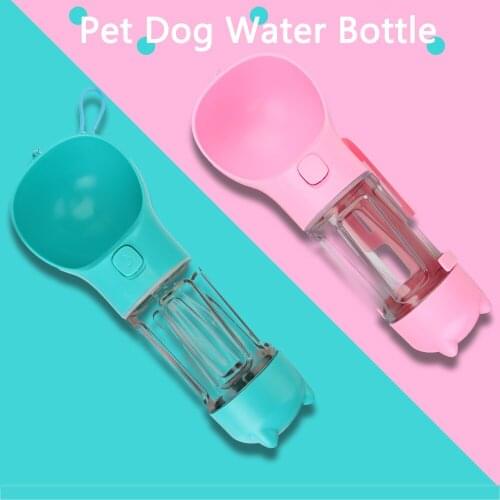 Drinking Outdoor Dog Bowl For Dogs Puppy Cat Portable Pet Dog Water Bottle 300ml Pet Feeder Multifunction Pet Water Dispenser