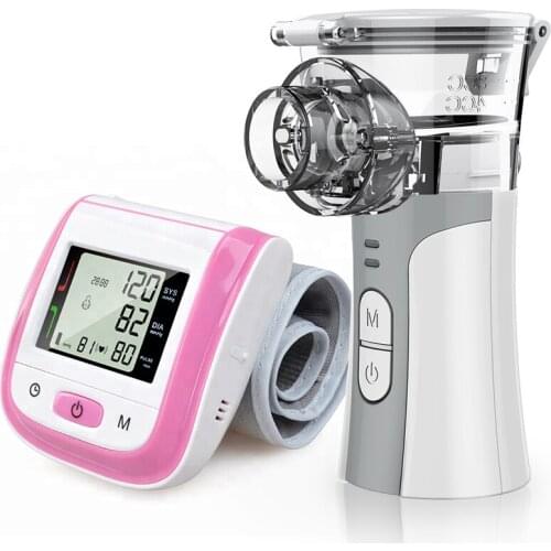 Portable Asthma Inhaler Mesh Tensiometro Wrist Heart Rate Monitor Bp Machine Blood Nebulizador Inhale Nebuliser Inhalator
