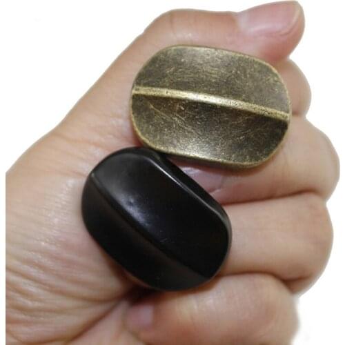 Antique Alloy Oval Single Hole Handle and Knobs,Black Cabinet Handles Door Handle Cupboard Drawer Kitchen Pull Furniture,6Pcs