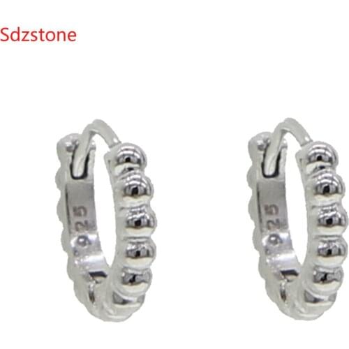 925 Sterling Silver Simple Lovely Girls Huggies Hoops Earrings Skinny Classic Minimal Charming Earrings Stud Thin Hoops Gift
