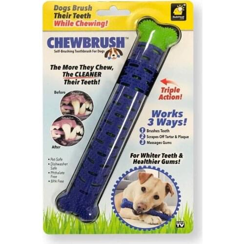 New Hot Sale Chewbrush Self Brushing Toothbrush Chewtoys For Dogs Cats Pets Dental Care