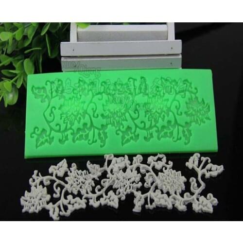 Silicone Baking Fondant Flower Lace Mold Chocolate Cake Decoration Mould Laciness Birthday Wedding Decoration DIY Baking Tool