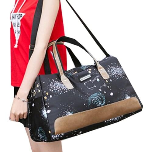 Stars Print Female Weekend Luggage Bags large capacity Tote Casual Women Waterproof Oxford Portable Duffle Travel Bag