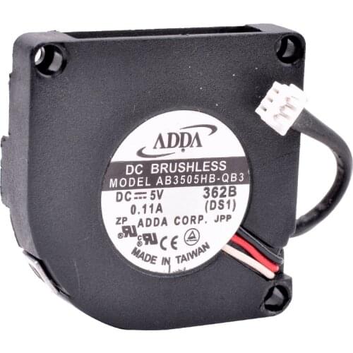 AB3505HB-QB3 3.5cm 3507 35x35x7mm 5V 0.11A Mini Side Blowing Turbine Blower Cooling Fan