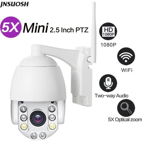 WIFI Camera Outdoor Mini PTZ IP Camera 1080p Speed Dome CCTV Security Cameras IP Camera WIFI Exterior 2MP IR Home Surveilance