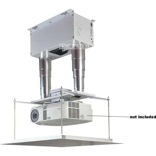 ZSY-CB608/ZSY-CB1008 0.6m/1m Thin Double Rod Projector Wireless Lifting Electric Hanger Shelf Remote Control Bracket Frame