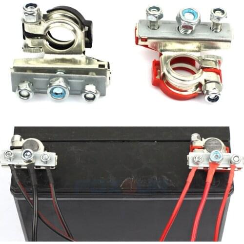 1Pair 12V 24V Automotive Car Top Post Battery Terminals Wire Cable Clamp Terminal Connectors Car accessories