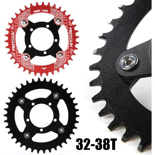1pc Chain Wheel Electric Road Bicycle Parts Crankset Bike Chainring 40/42T Chainring Adapter For Bafang BBS01/02 Mid Drive Motor