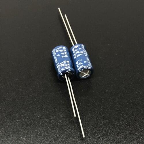 100pcs 100uF 10V Japan ELNA R2B Series 6.3x11mm 10V100uF RBP2 Bipolar Audio Capacitor