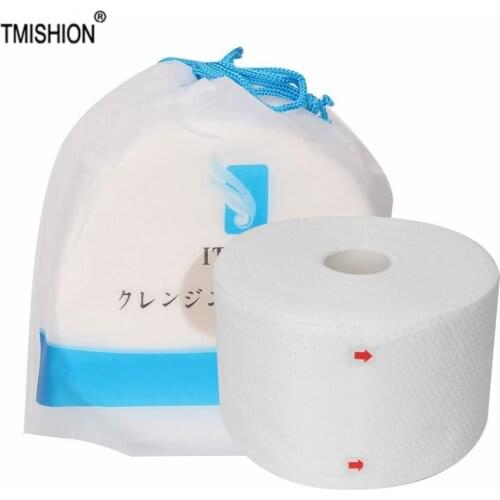 100pcs/Roll Disposable Cotton Face Cloths Towel Soft Washcloth Facial Clean Non-woven Fabric Cotton Cosmetic Face Towel Tissue