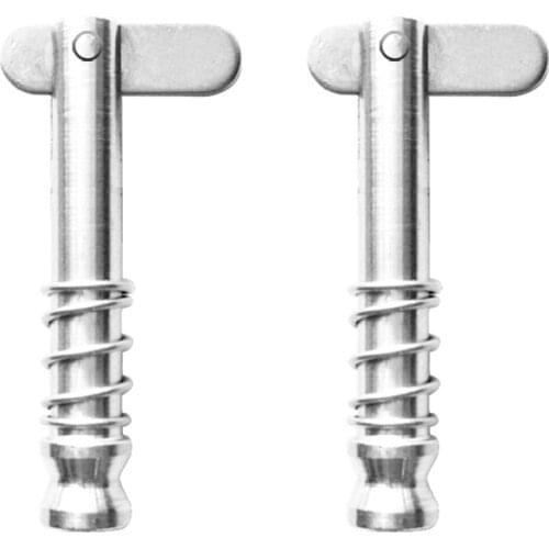 2 Pieces Boat Bimini Top Quick Release Pin 1/4 inch 6mm with Drop Cam & Spring