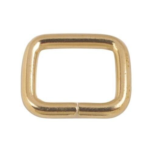 20PCS Solid Brass Bag Accessories Rectangle Buckle Clasps