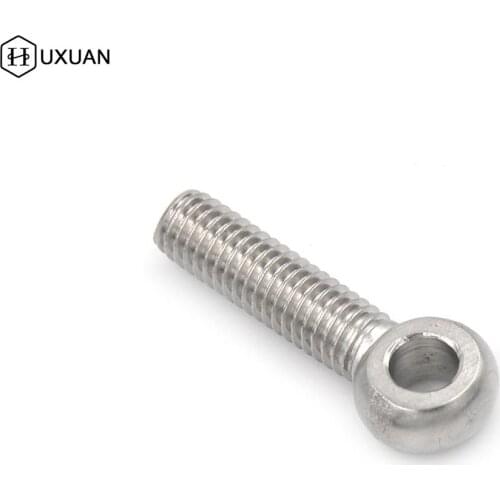 304 Steel Eye Bolt Screw O Ring Head Axle Pin Split Pin Shaft Pin Dowel Bolt Machinery Shoulder Lifting Bolt M6*25mm