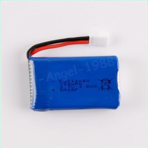 5pcs/lot 3.7V 700Mah Lipo Battery For Cheerson CX-30W CX-30C Quadcopter Spare Parts 3.7V Lipo Battery Mini RC Helicopter Parts