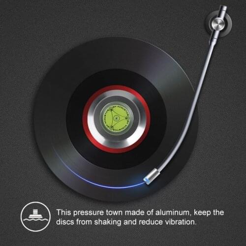 Aluminum Record Weight Clamp LP Vinyl Turntables Metal Disc Stabilizer for Records Player Accessories 95AF Record Clamp