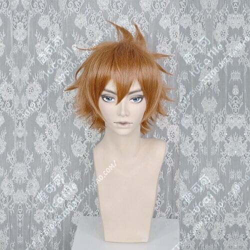Anime Free!-Dive to the Future Mikoshiba Momotaro Wig Cosplay Short Brown Hair Heat Resistant Synthetic Hair Wig + Wig Cap