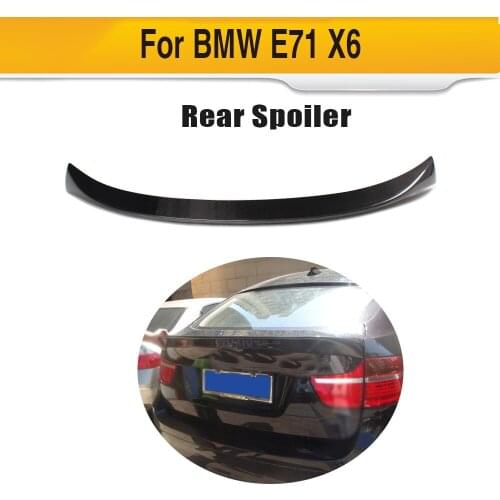 Carbon fiber car rear lip spoiler for BMW E71 X6 2008-2013