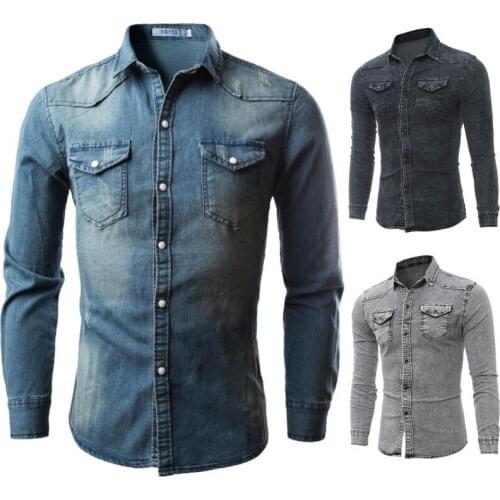BANNAJI Mens Denim Shirts