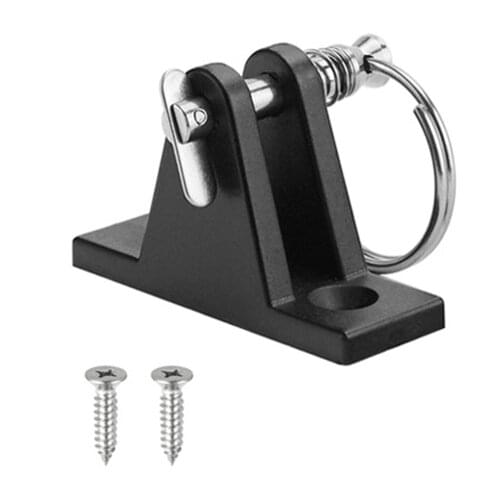 Kayak Canoe Dinghy Nylon Deck Hinge Mount with Quick Release Pin Bimini Top Fitting Boat Cover Bimini Sprayhood Canopy