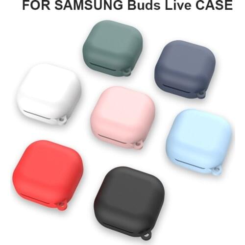 Earphone Case For Samsung Galaxy Buds Live Pure Color TPU Silicone Case For Galaxy Buds Live Bluetooth Wireless Cover Case