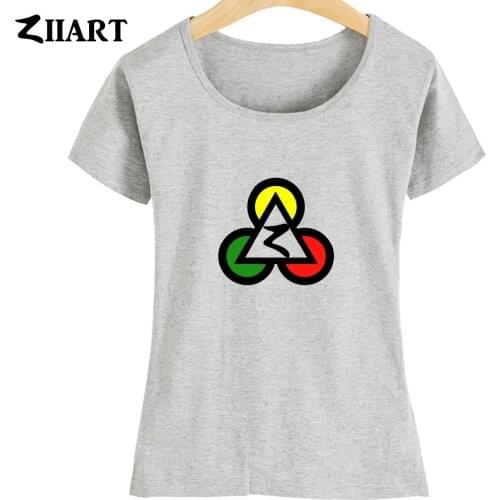Poker Club Egypt Pyramids Jamaica Reggae Red Yellow Green Triangle Circle Girl Woman Summer Short-Sleeve T-Shirts ZIIART