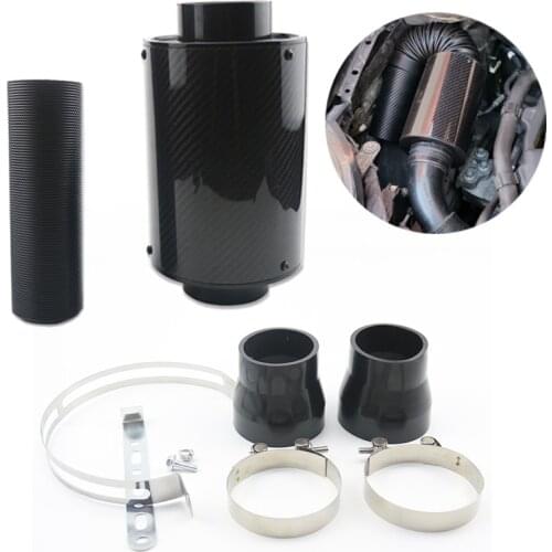 Air Filter Induction Kit Car Cold High Flow Ducting Intake Admission Bent Stretch Tube Intake Induction Pipe Hose Kit Universal