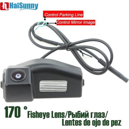 170 degree View Angle Rear Camera Fisheye lens Night Vision No Parking Line HD For Mazda 3 Sport 2008-2013 Mazda 2 2007-2014