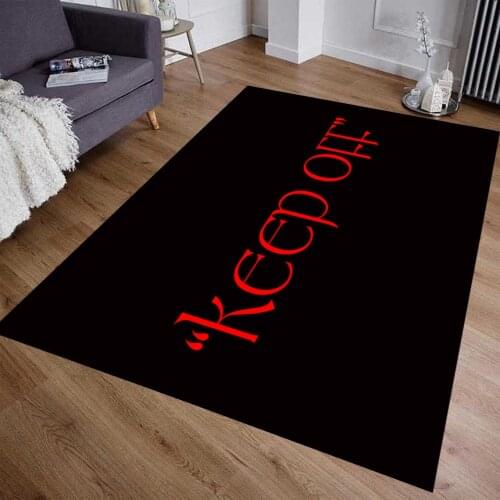 Keep Off the Dark World Patterned Rug, Non-Slip Kitchen Rug,Corridor Carpet,Area Rug, modern Carpet, Design Rug,Themed Carpet