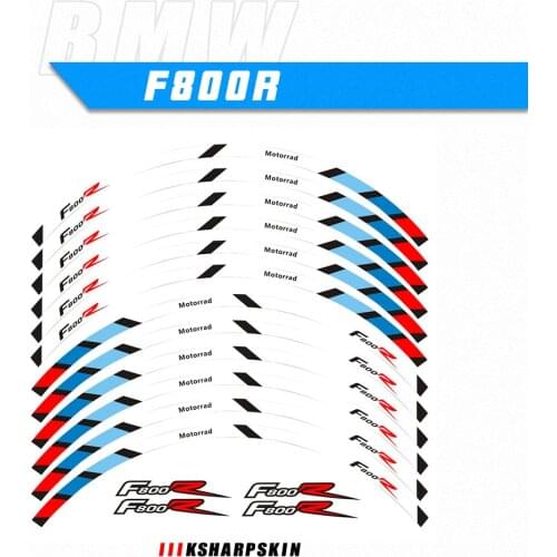 Motorcycle decal Outer wheel rim stickers tire film border reflective decals tire decoration sticker For BMW F800R f800 r