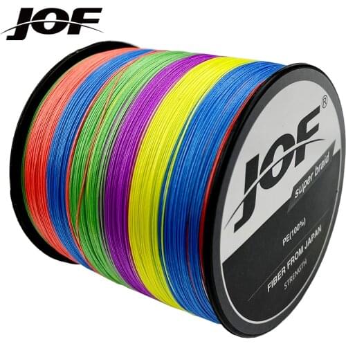 JOF Braided Fishing Line 300M 9 Strands Weaves Multifilament PE Super Strong Japanese Line Carp 20lb-100lb