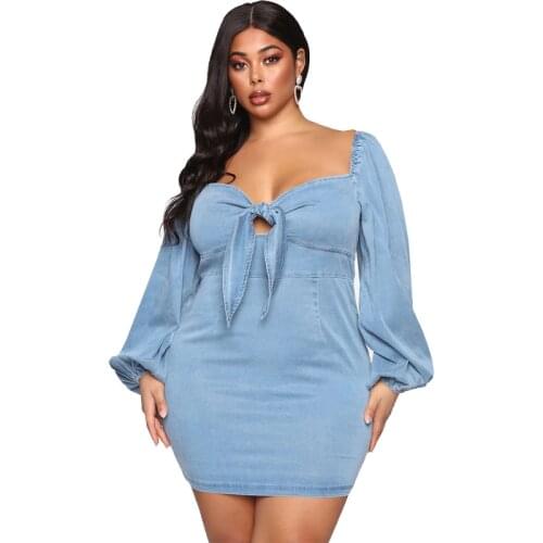 Ropa Mujer Fashion Denim Dresses