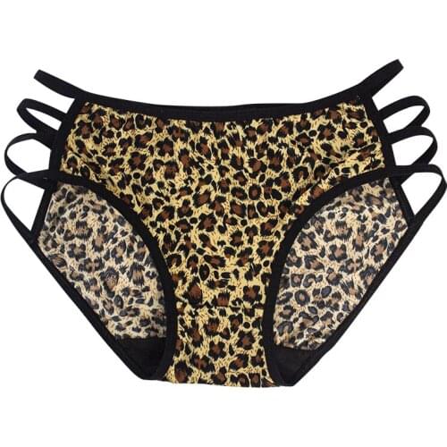 Sexy Lace Leopard Panties Women Print Womens Underwear Underpants for Ladies Middle Low Waist Womens Sexy Lingerie Briefs 2021