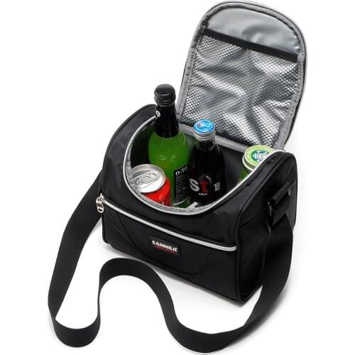 5L Lunch Bag Printed Insulated Thermal Food Picnic Handbag Portable Shoulder Lunch Box Tote