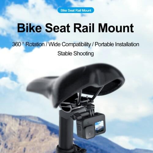 For GoPro Hero 9 8 7 5 Insta360 Osmo Action Camera Accessories Bike Seat Tail Mount Rear Aluminum Bicycle Back Holder