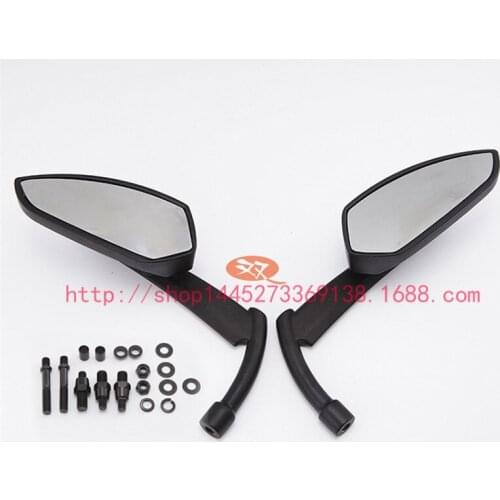 Electroplating scooter mirror motorbike backup mirror black motorcycle mirrors universal moto parts for yamaha kawasaki 8mm 10mm