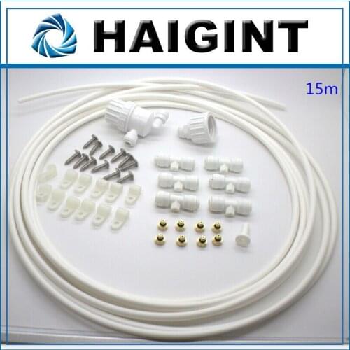 0036 DIY 15m white cheaper CE low pressure outdoor misting stystem for garden