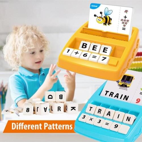 2 in 1 Letter Number Matching Machine Alphabet Cognition Kids Educational Toy