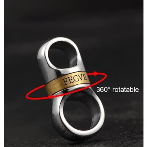 Titanium Alloy Capsule Keychain Accessories Polished High-end Car Key Ring 360° Rotatable Keychain